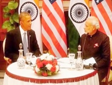 US President Barack Obama with Prime Minister Narendra Modi